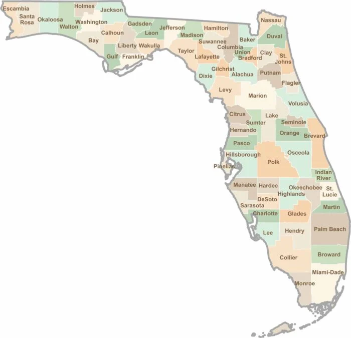 Florida service area map
